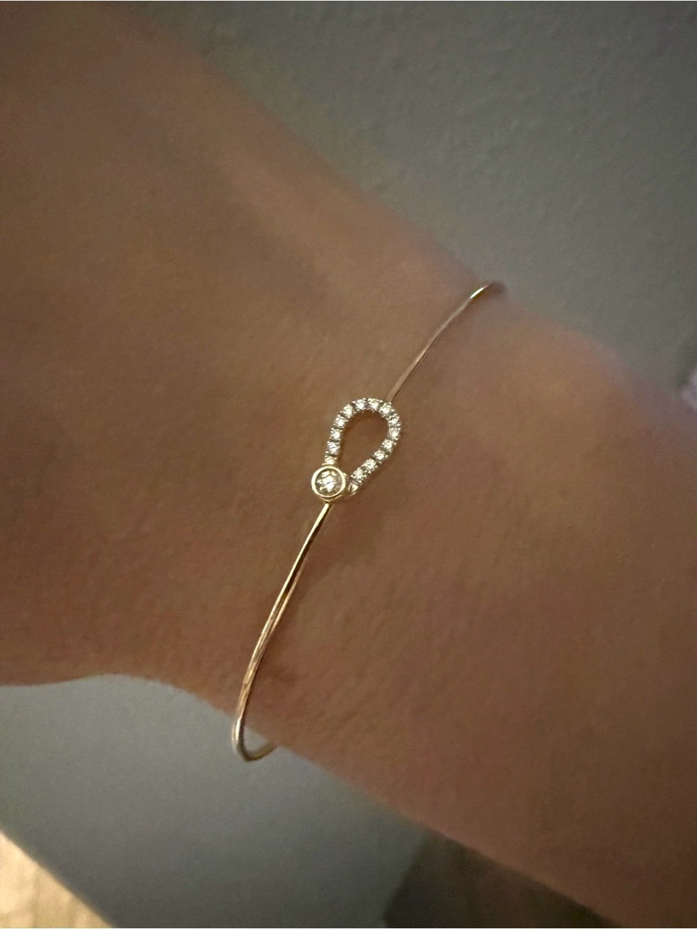 Phillip’s House 14k MINI keyhole LOVE ALWAYS BRACELET with diamonds - Picture 2 of 5